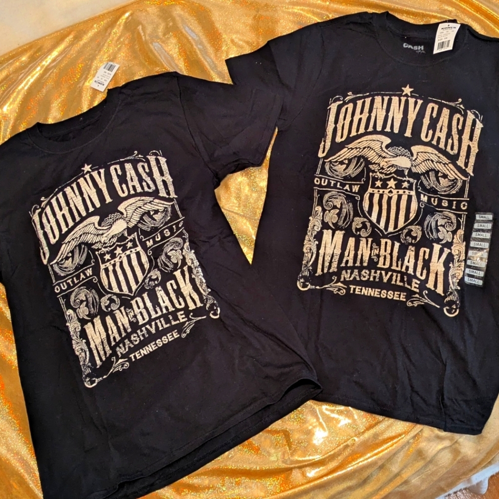 Johnny Cash Black Graphic T-Shirt NWT